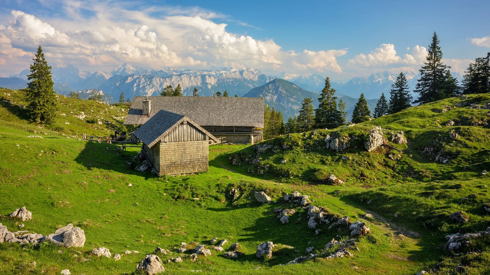 Almhütte über Inzell in den Chiemgauer Alpen